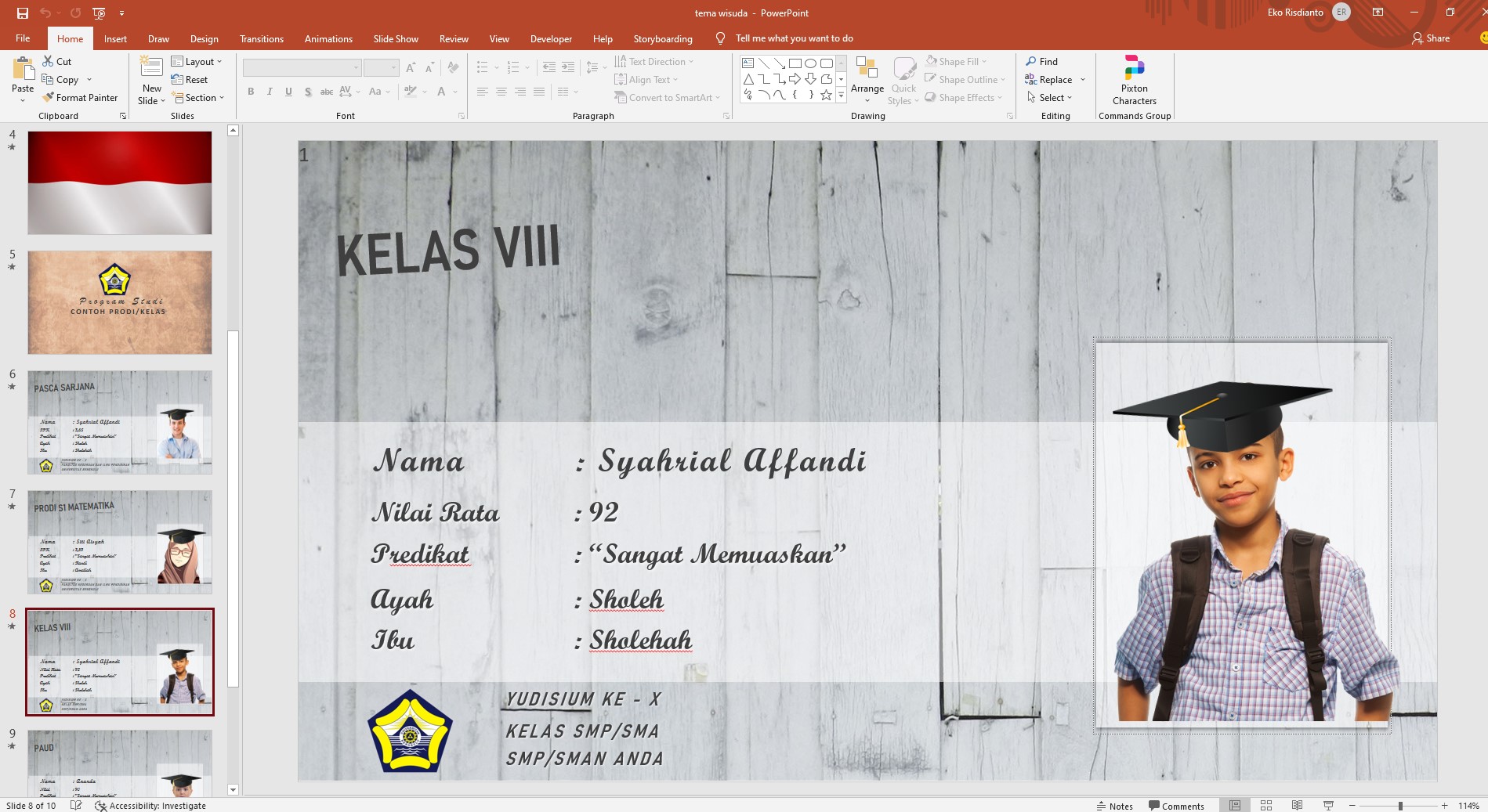 Detail Template Ppt Wisuda Nomer 13