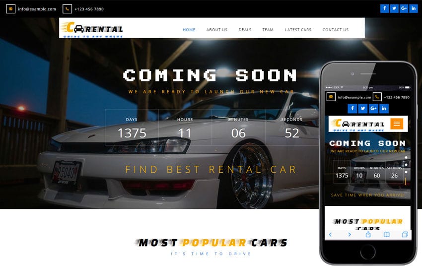 Detail Template Rental Mobil Gratis Nomer 38