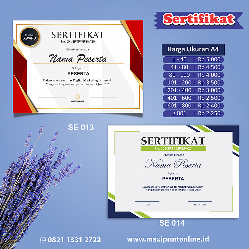 Detail Template Sertifikat Lomba Nomer 42