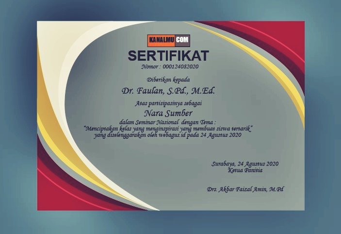 Detail Template Sertifikat Seminar Nomer 58