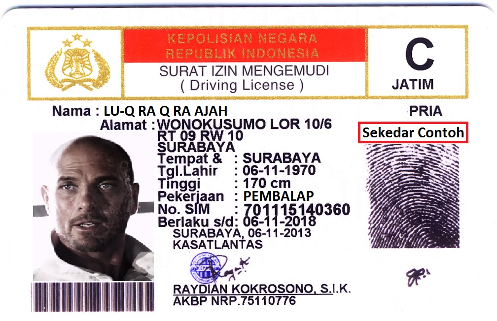 Detail Template Sim C Kosong Nomer 12