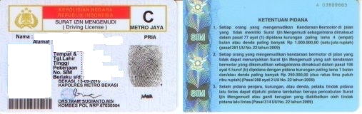 Detail Template Sim C Kosong Nomer 3