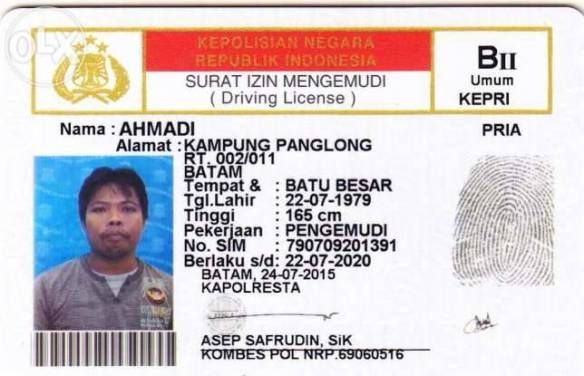 Detail Template Sim C Kosong Nomer 7