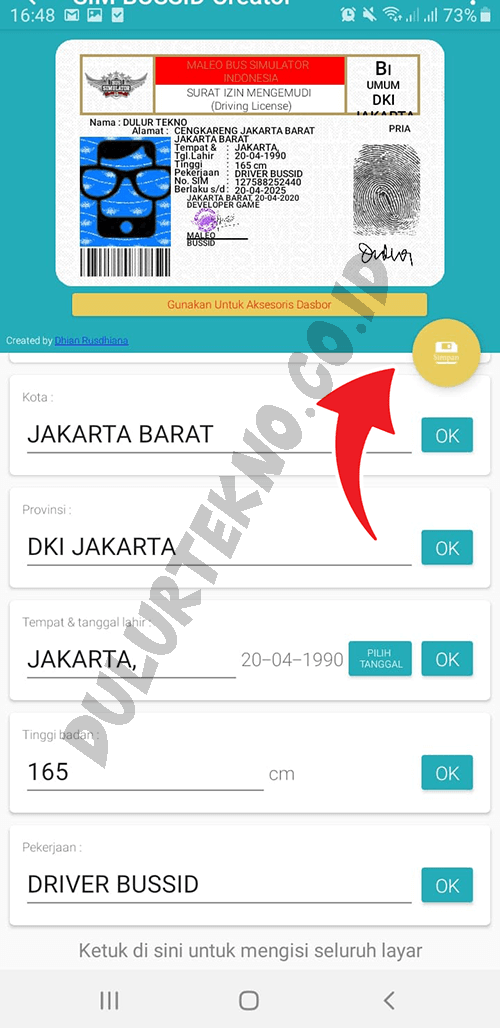 Detail Template Sim C Kosong Nomer 23