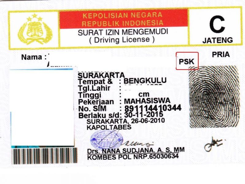 Detail Template Sim C Kosong Nomer 36