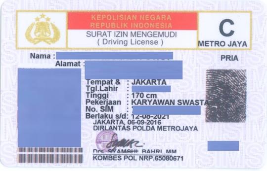 Detail Template Sim C Kosong Nomer 40
