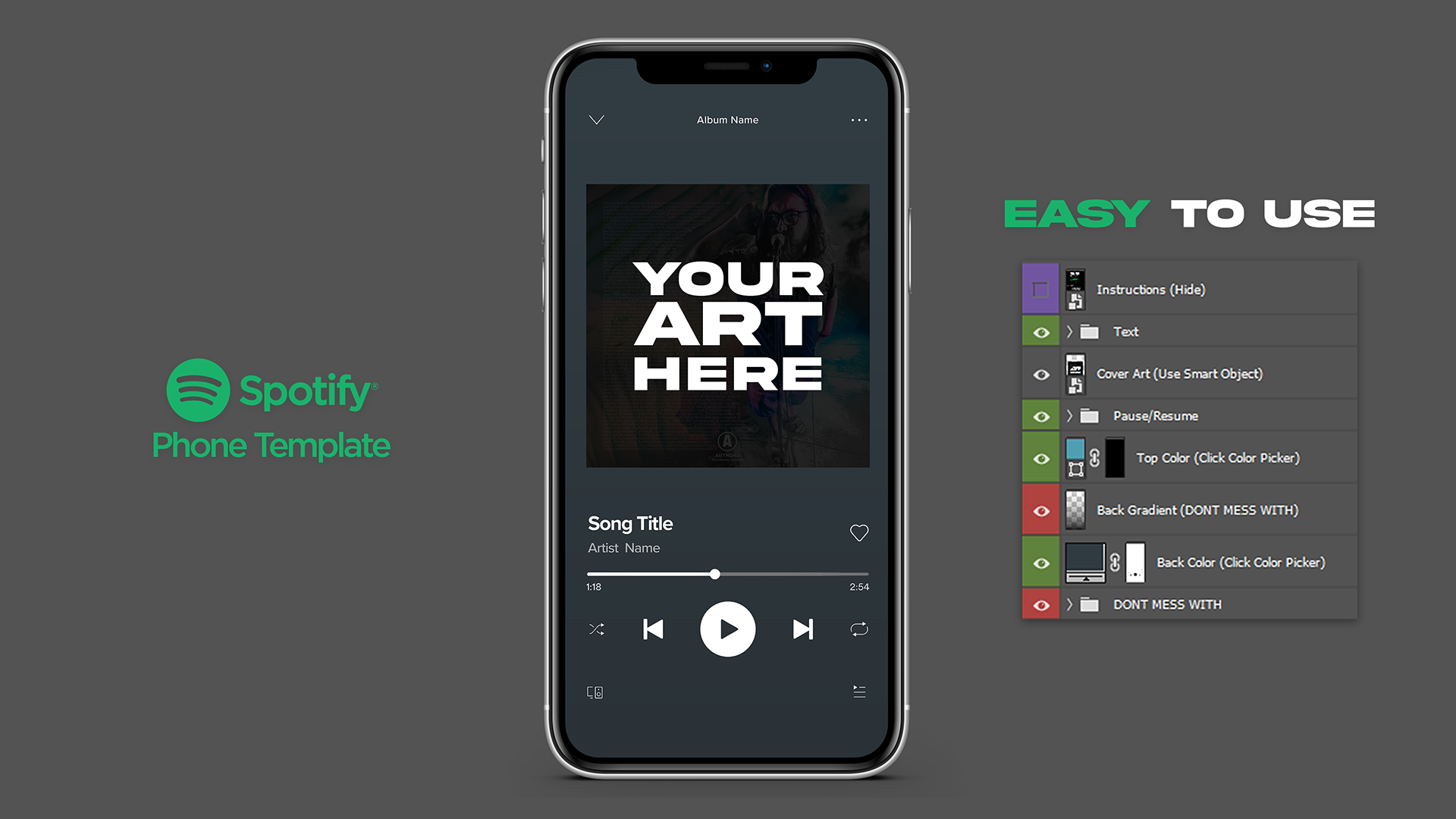 Detail Template Spotify Png Nomer 24