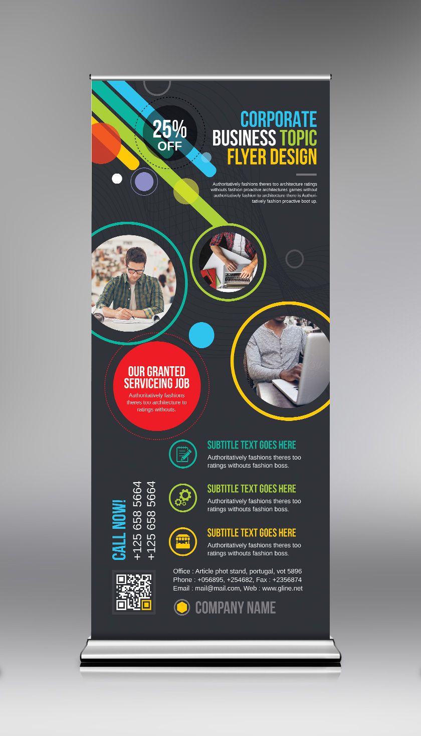 Detail Template Standing Banner Psd Nomer 21