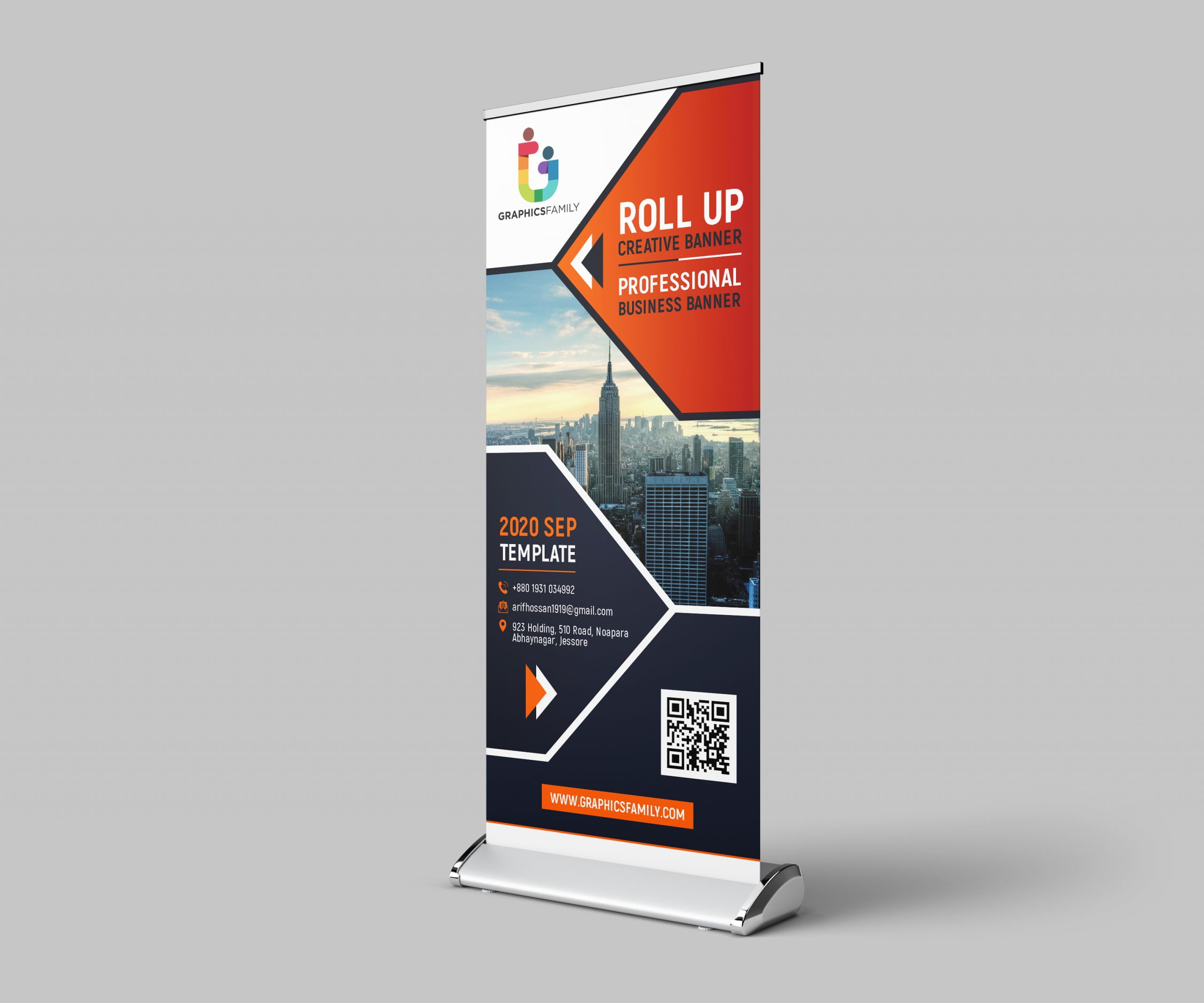 Detail Template Standing Banner Psd Nomer 33