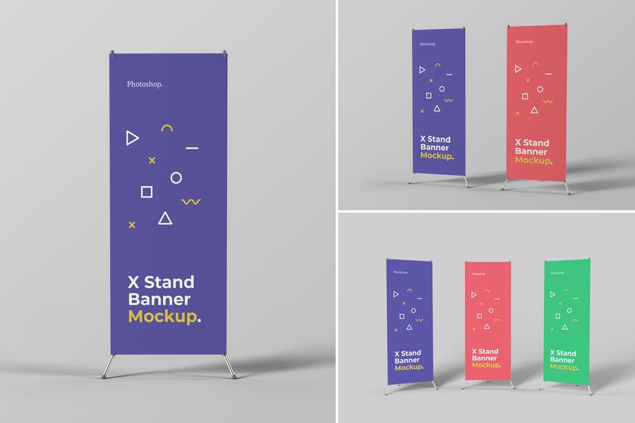 Detail Template Standing Banner Psd Nomer 37