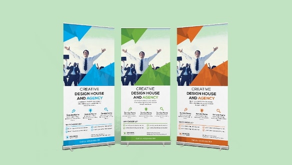 Detail Template Standing Banner Psd Nomer 38