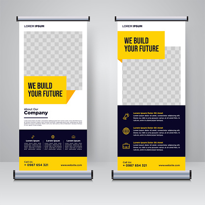 Detail Template Standing Banner Psd Nomer 49