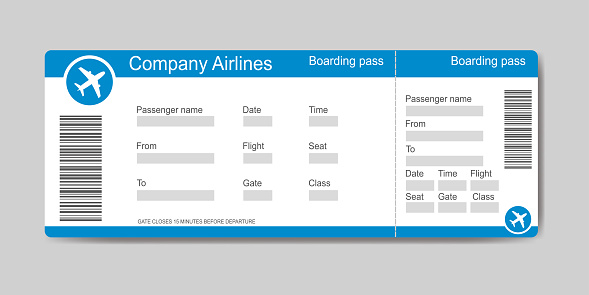 Detail Template Tiket Pesawat Nomer 2