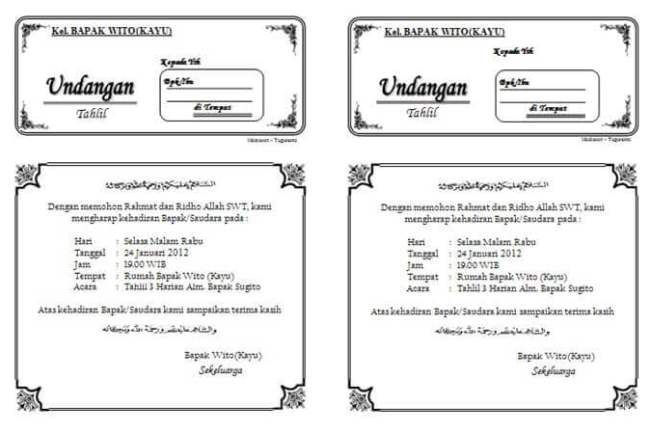 Detail Template Undangan Kenduri Nomer 34