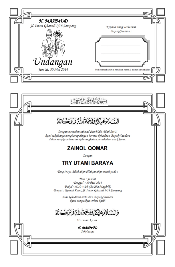 Detail Template Undangan Kenduri Nomer 41