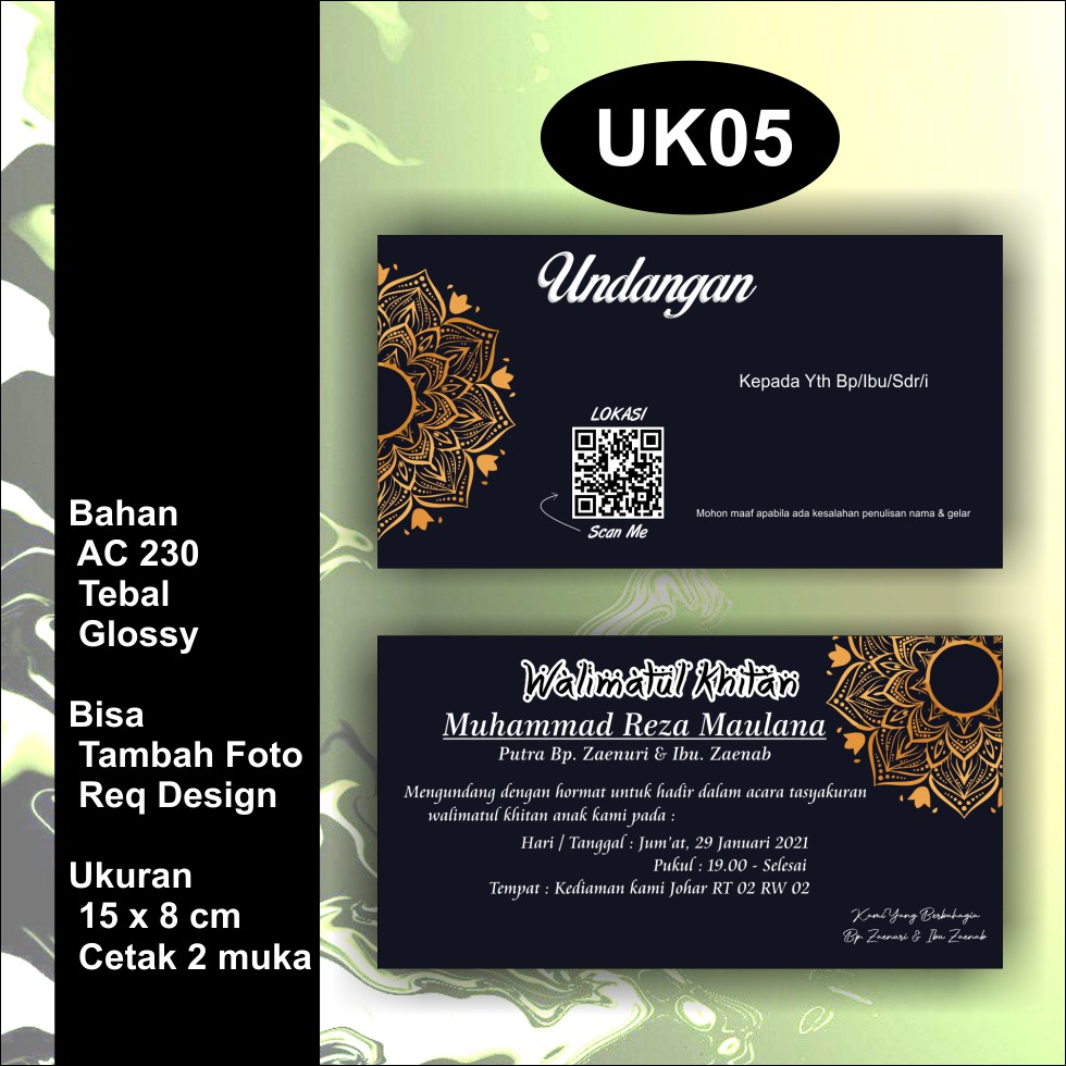 Detail Template Undangan Khitanan Psd Nomer 23