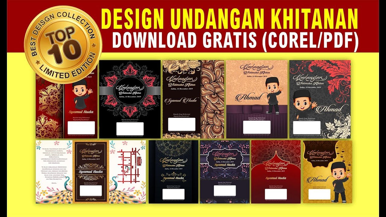 Detail Template Undangan Khitanan Psd Nomer 34