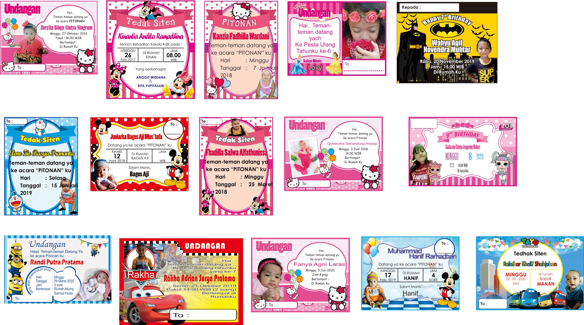 Detail Template Undangan Ulang Tahun Anak Nomer 30