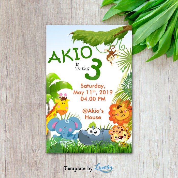 Detail Template Undangan Ulang Tahun Anak Nomer 35