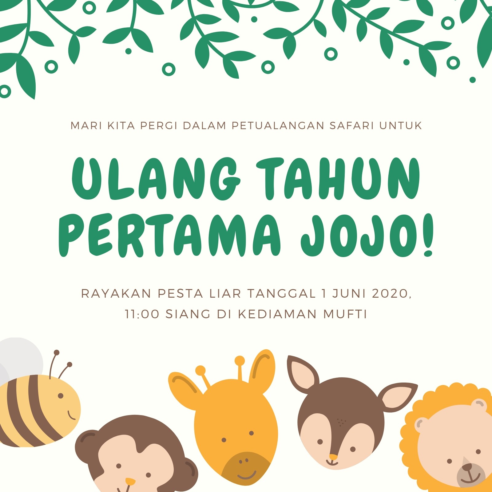 Detail Template Undangan Ulang Tahun Anak Nomer 46