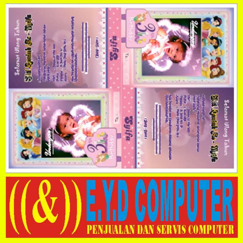 Download Template Undangan Ulang Tahun Cdr Nomer 33