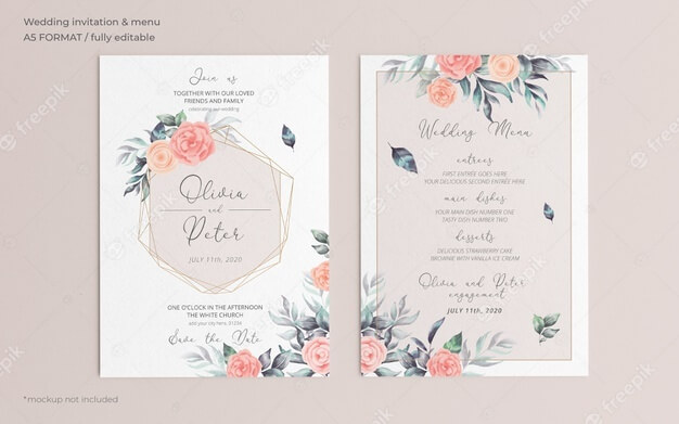 Detail Template Undangan Vector Nomer 12