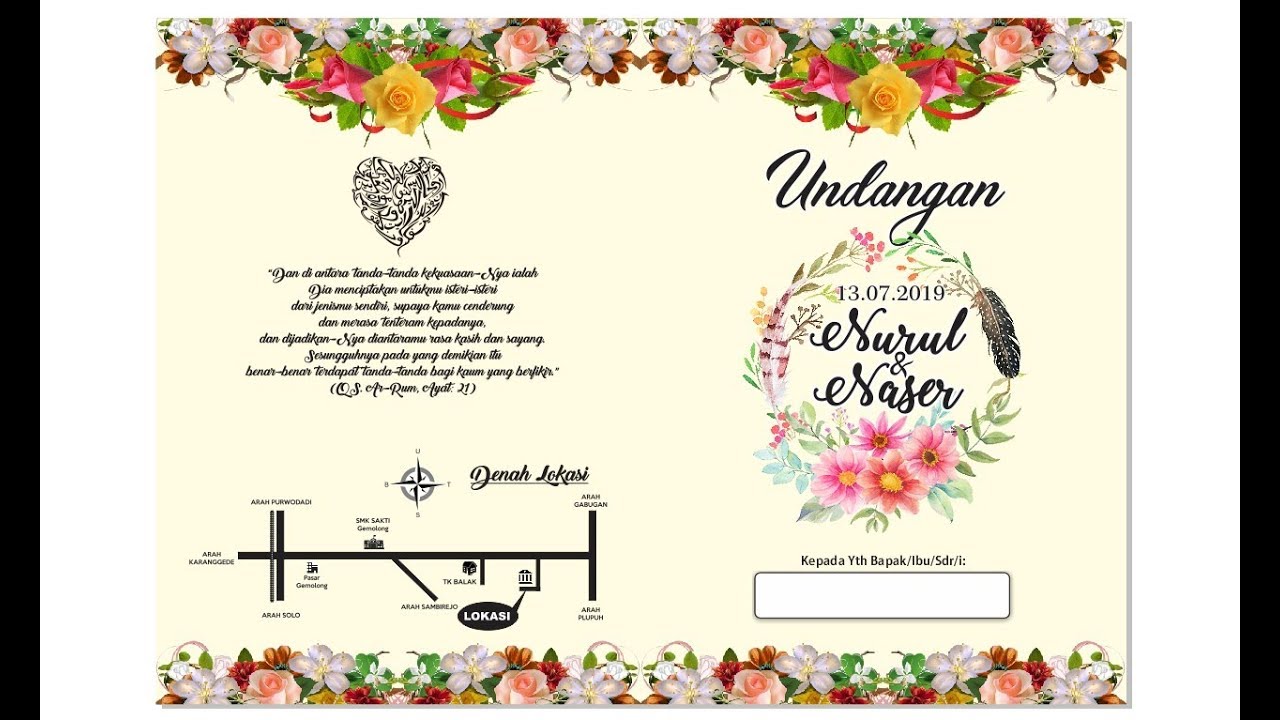 Detail Template Undangan Vector Nomer 10