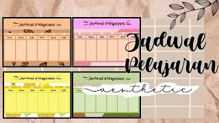 Detail Template Untuk Jadwal Pelajaran Nomer 36