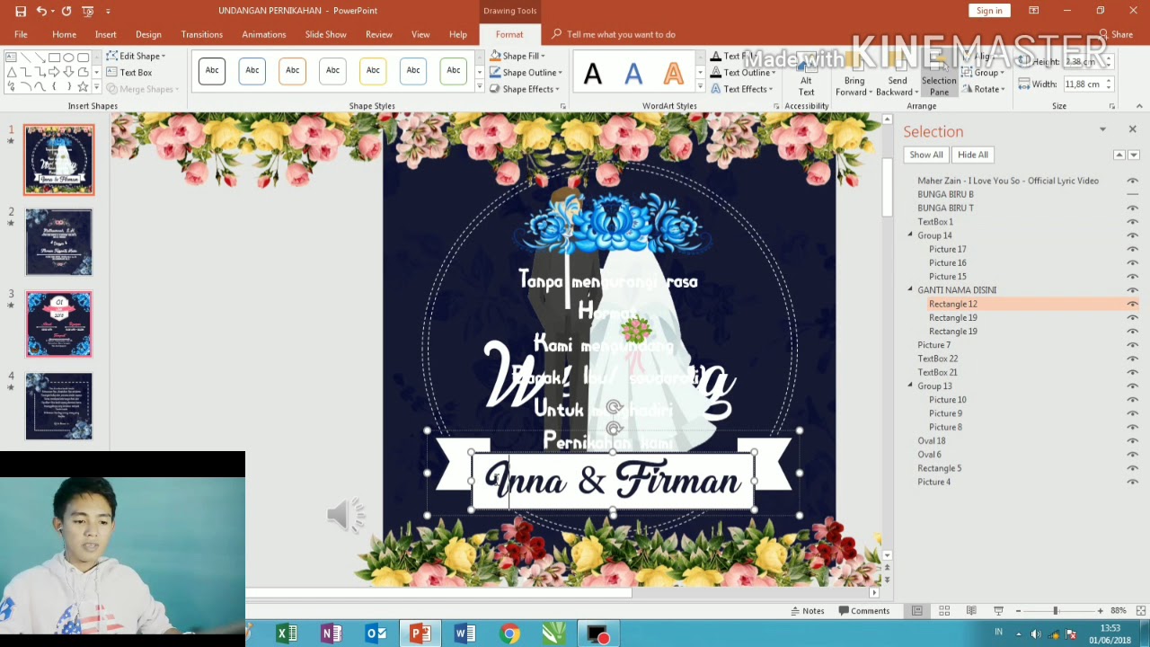 Detail Template Video Undangan Pernikahan Power Point Nomer 14