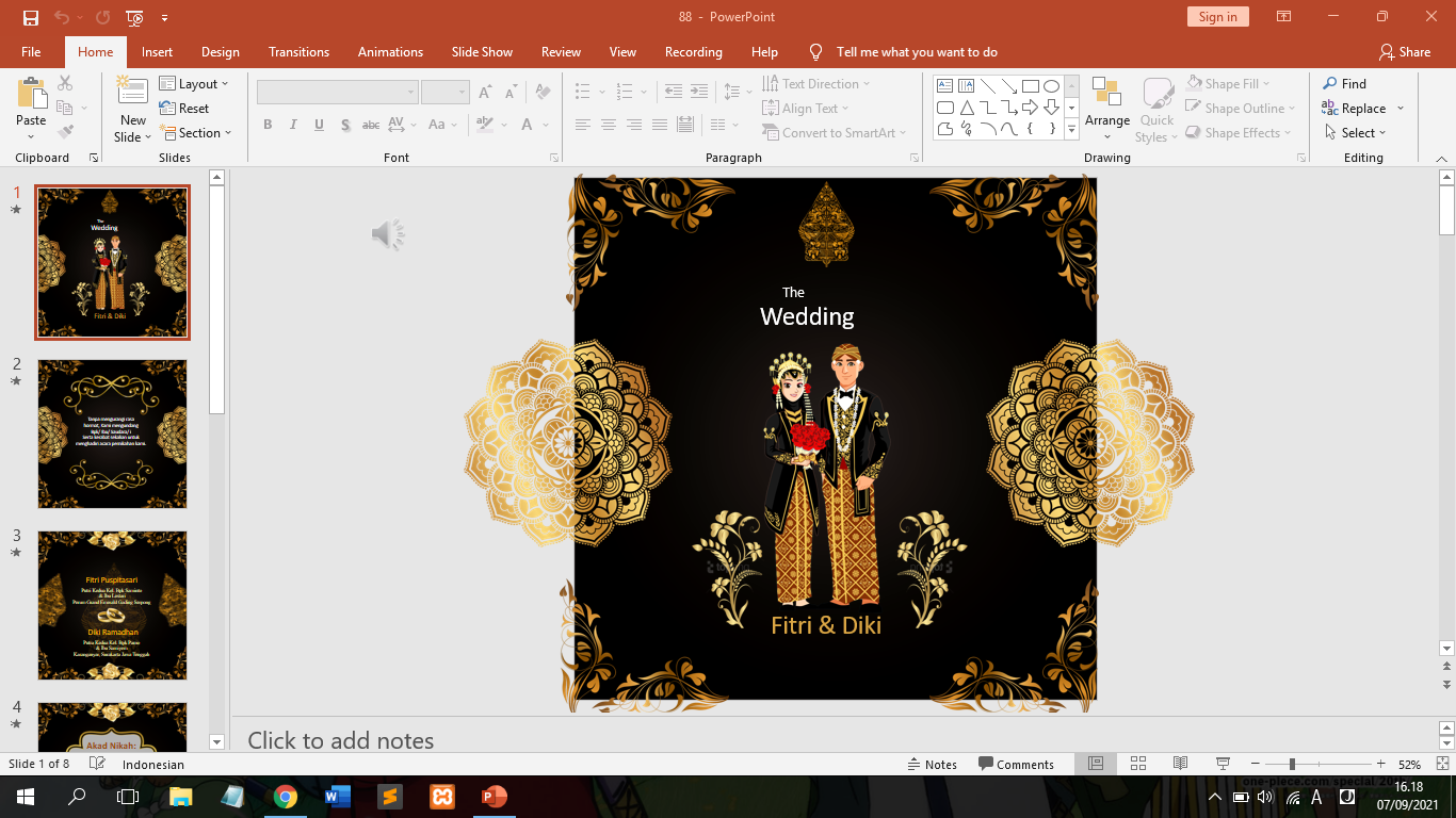 Detail Template Video Undangan Pernikahan Power Point Nomer 22