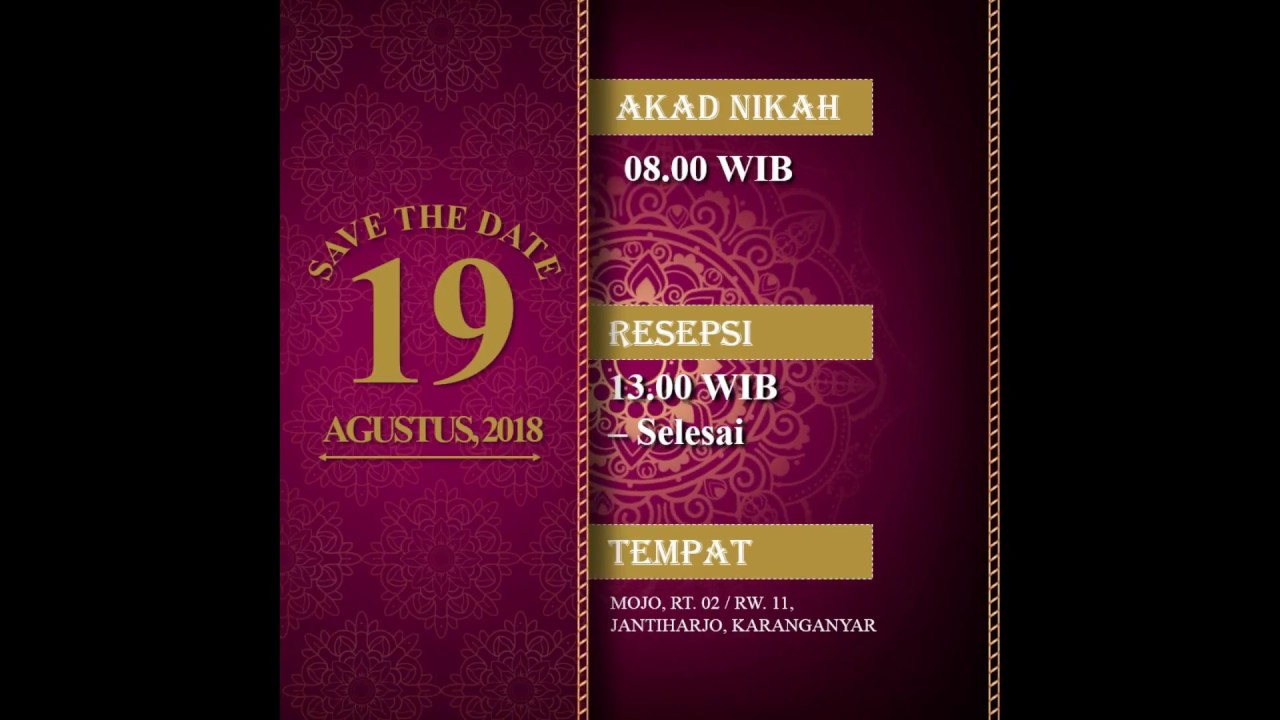Detail Template Video Undangan Pernikahan Power Point Nomer 4