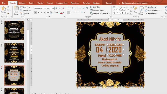 Detail Template Video Undangan Pernikahan Power Point Nomer 33