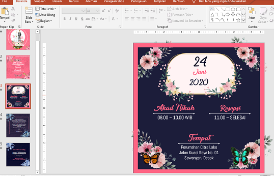 Detail Template Video Undangan Pernikahan Power Point Nomer 34