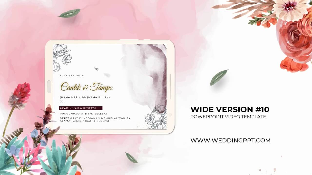 Detail Template Video Undangan Pernikahan Power Point Nomer 49