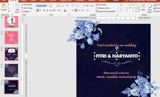 Detail Template Video Undangan Pernikahan Power Point Nomer 56