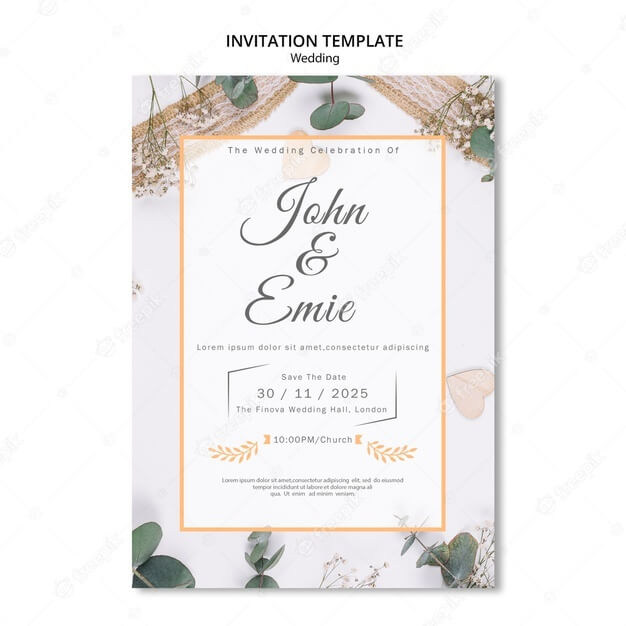 Detail Template Wedding Invitation Kosong Nomer 45