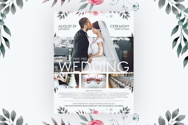 Detail Template Wedding Psd Gratis Nomer 5