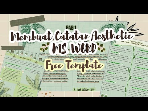 Template Word Aesthetic Gratis - KibrisPDR