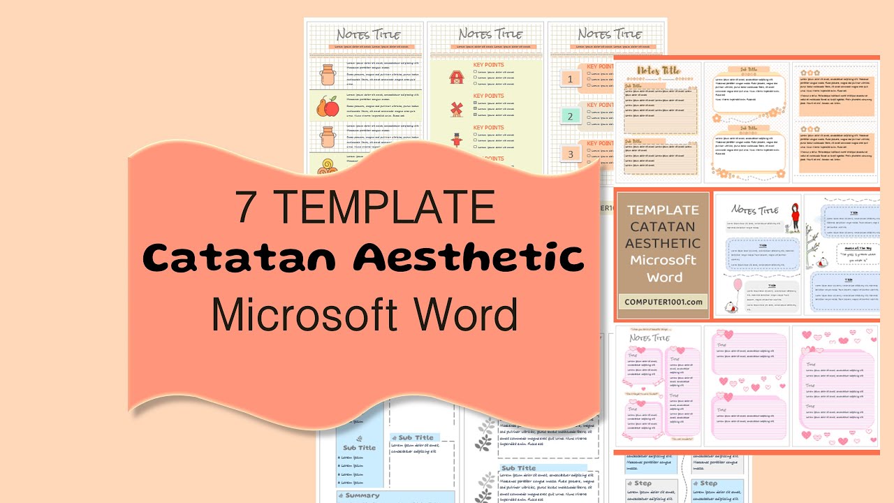 Detail Template Word Aesthetic Gratis Nomer 21