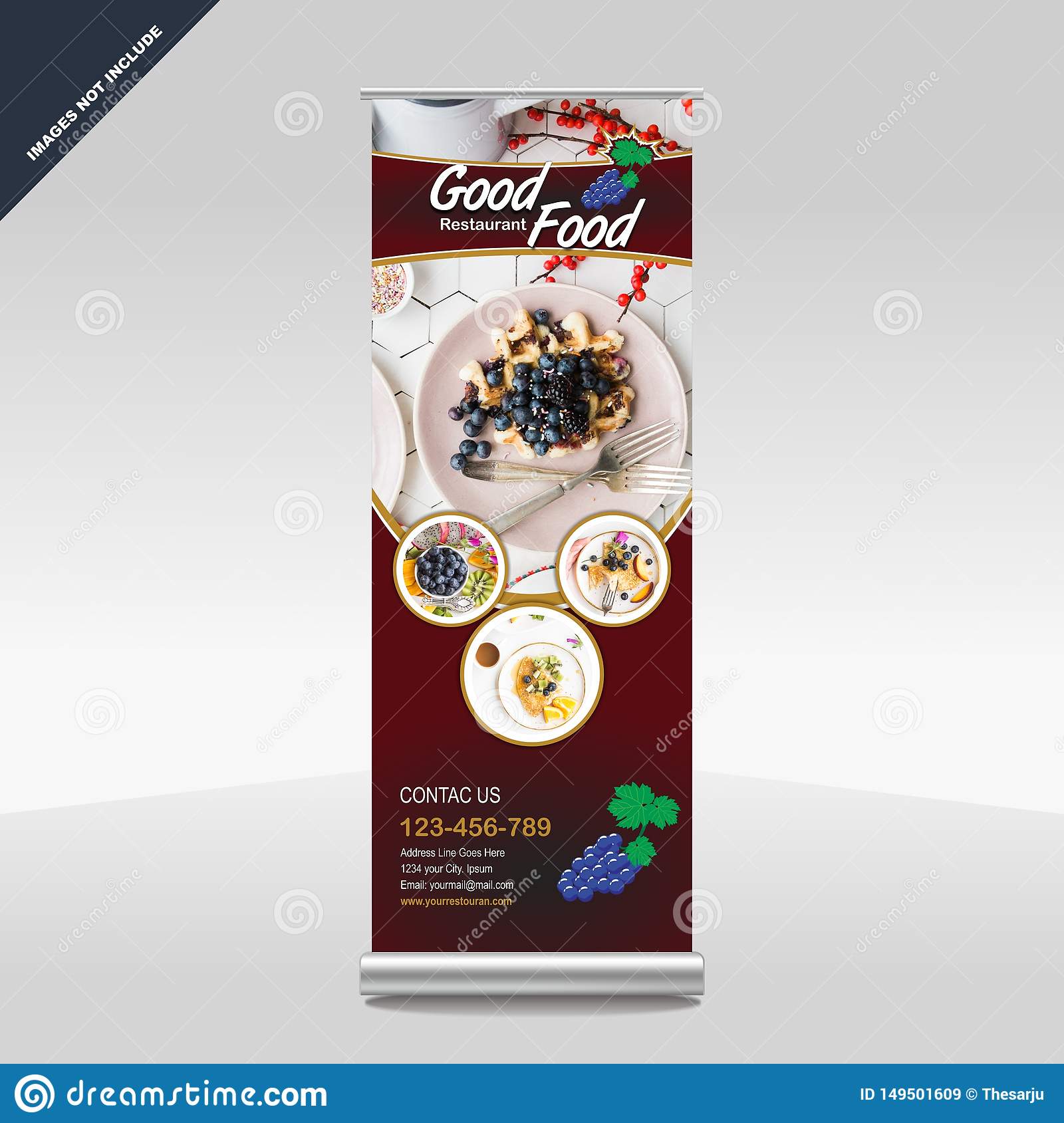 Detail Template X Banner Corel Nomer 7