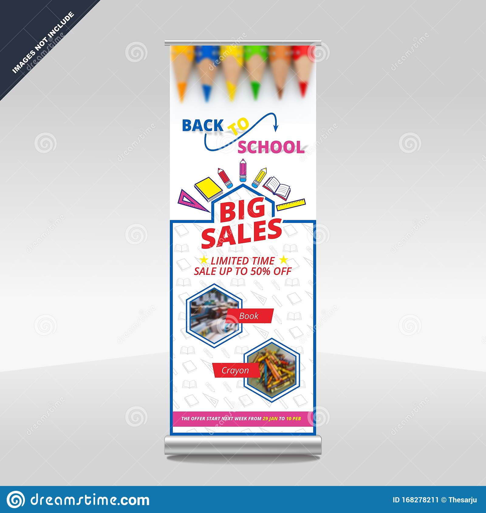 Detail Template X Banner Corel Nomer 11