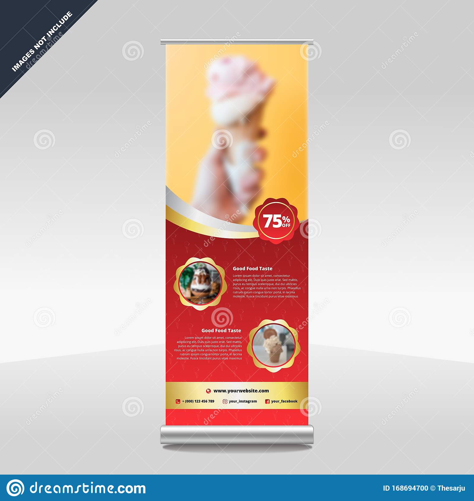 Detail Template X Banner Corel Nomer 25