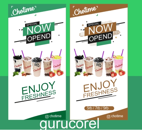 Detail Template X Banner Corel Nomer 30