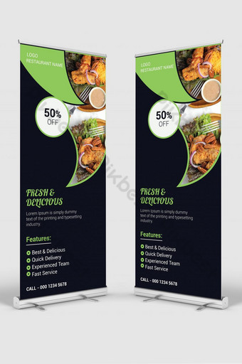 Detail Template X Banner Food Nomer 20