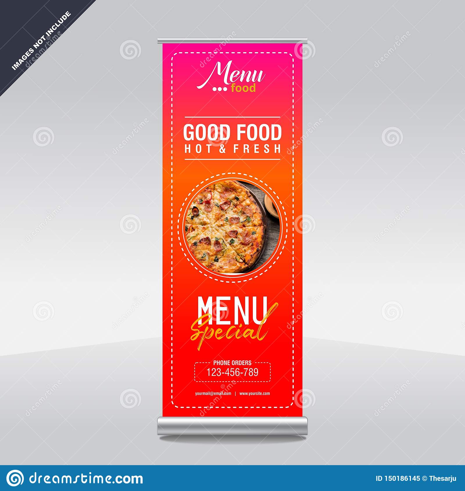 Detail Template X Banner Food Nomer 8