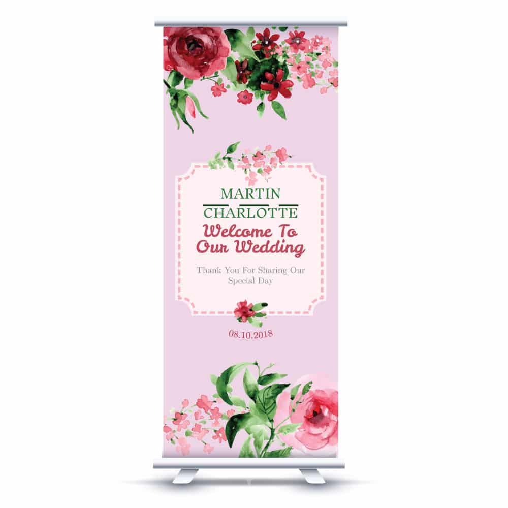 Detail Template X Banner Wedding Nomer 23