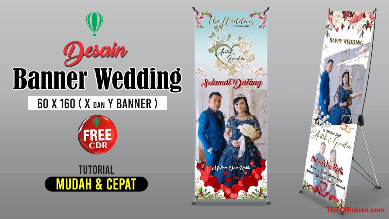 Detail Template X Banner Wedding Nomer 41