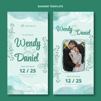 Detail Template X Banner Wedding Nomer 49