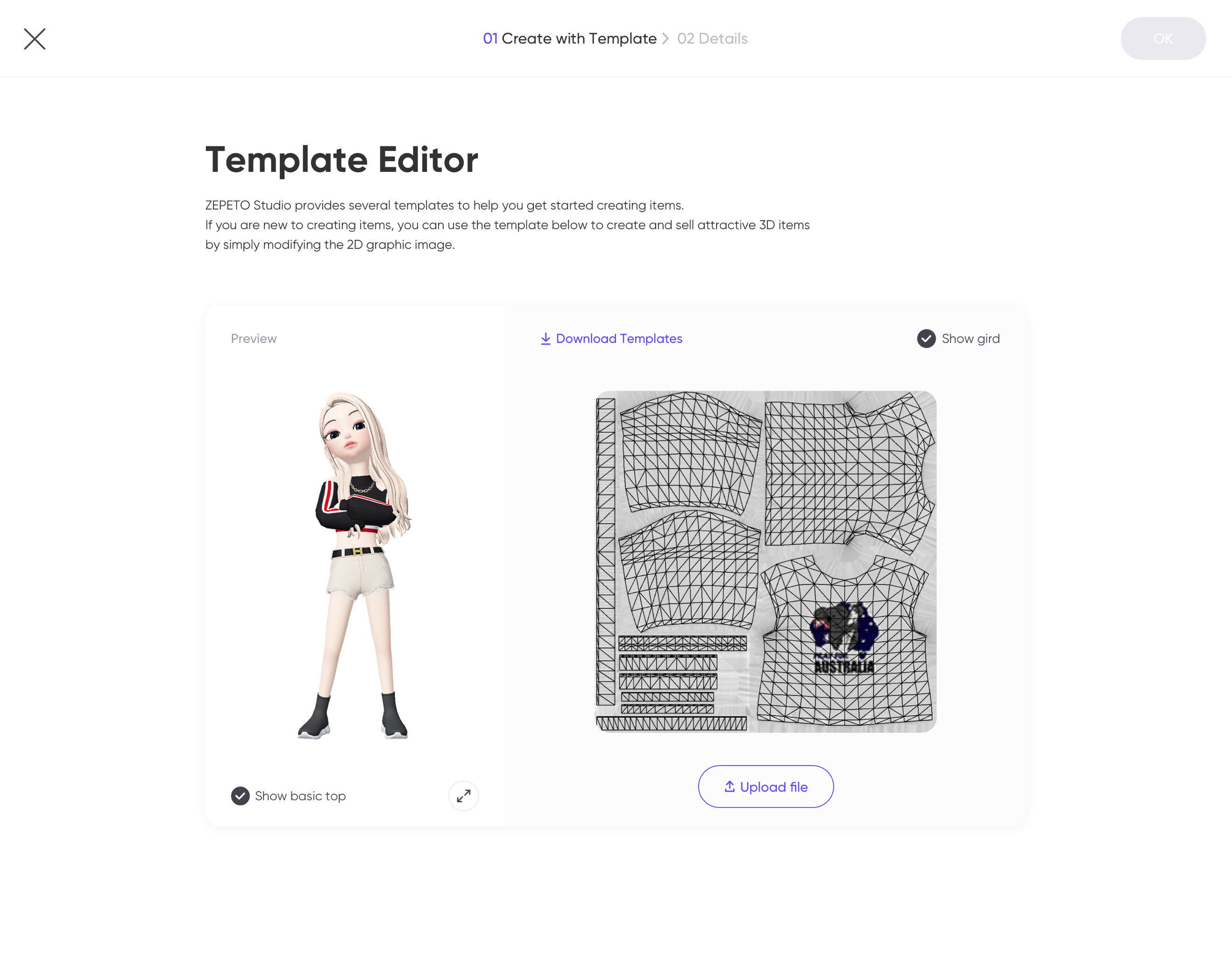 Detail Template Zepeto Nomer 2