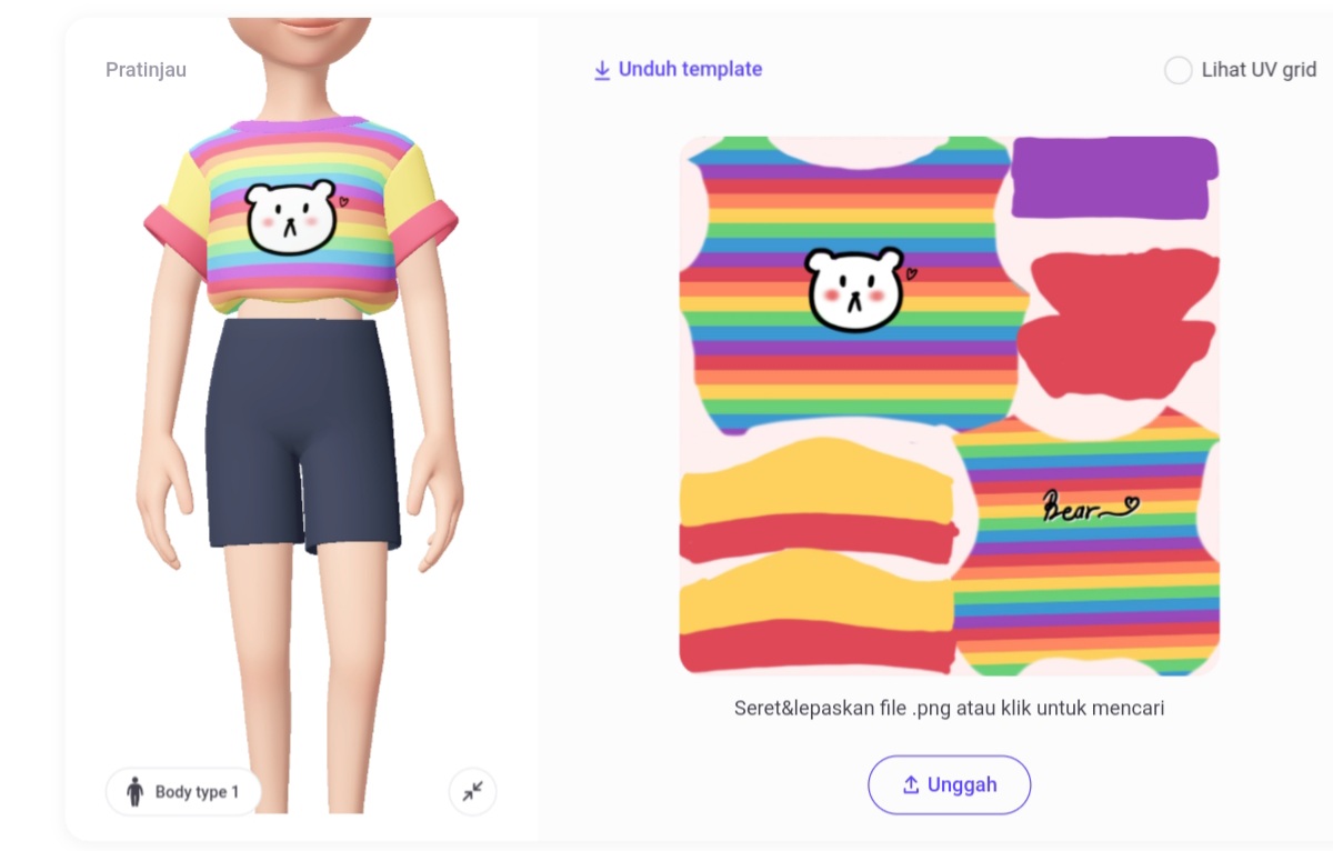 Detail Template Zepeto Nomer 25